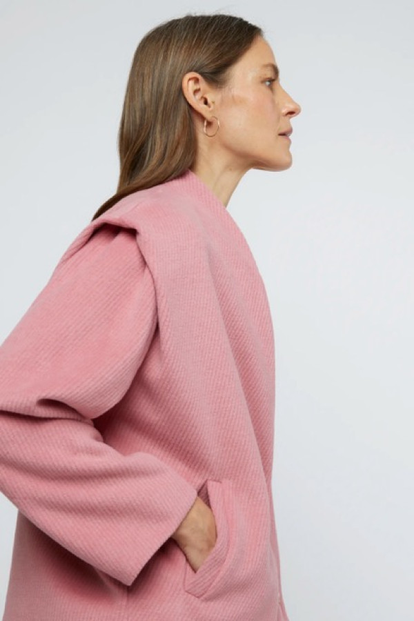 PINK STRUCTURED SHORT JACKET